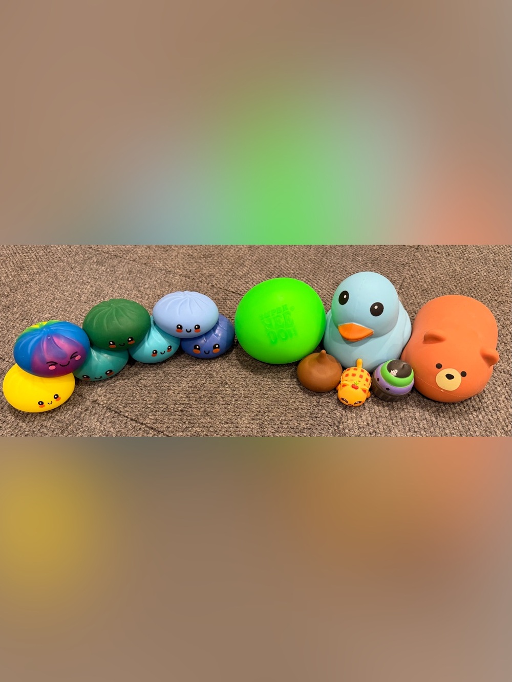 Bundle of Assorted Kids Squishy toy set - Needoh , dumplings , other squishy